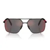Prada Ps A50s Dg008f Nero Effetto Gommato Sunglasses In Brown