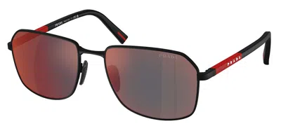 Prada Ps A51s Dg008f Men's Sunglasses Black Size 57