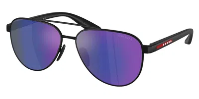 Prada Ps A52s Dg005u Men's Sunglasses Black Size 58