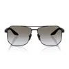 Prada Linea Rossa Ps A53s 1bo5o0 Nero Opaco Sunglasses In Black