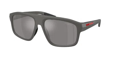 Prada Ps B02s 16x7w1 Occhiali Da Sole Grigi Per Uomo In Gray