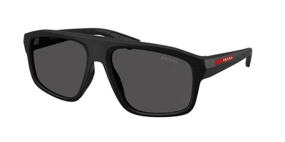 Prada Ps B02s 1bo06f Occhiali Da Sole Neri Per Uomo In Black