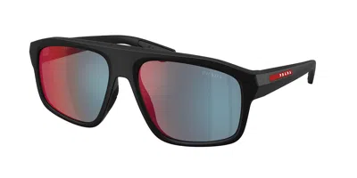 Prada Ps B02sf Asian Fit 1bo08f Men's Sunglasses Black Size 59
