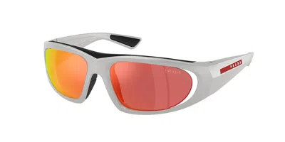Prada Ps B03s 14z04u Men's Sunglasses Grey Size 57 In Gray