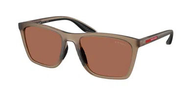 Prada Ps B08s 29f50a Occhiali Da Sole Marroni Per Uomo