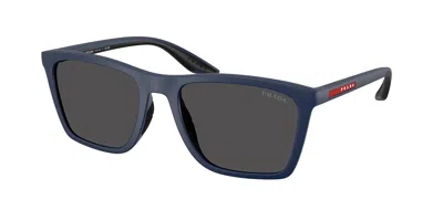 Prada Ps B08s Tfy06f Occhiali Da Sole Blu Per Uomo In Blue