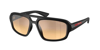 Prada Ps B11su 1bo40z Men's Sunglasses Black Size 57