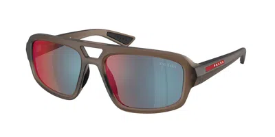 Prada Ps B11su 29f21a Men's Sunglasses Brown Size 57