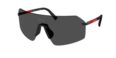Prada Ps B50s 1bo06f Occhiali Da Sole Neri Per Uomo In Black