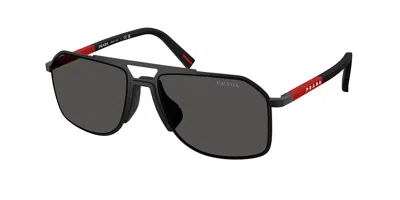 Prada Ps B51s 1bo06f Occhiali Da Sole Neri Per Uomo In Black