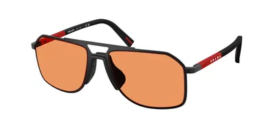 Prada Ps B51s 1bo90u Occhiali Da Sole Neri Per Uomo In Black