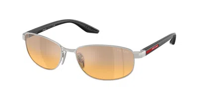 Prada Ps B53s 1bc40z Men's Sunglasses Silver Size 58
