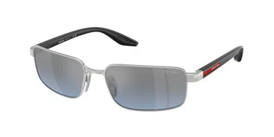 Prada Ps B54s 1bc11a Men's Sunglasses Silver Size 59