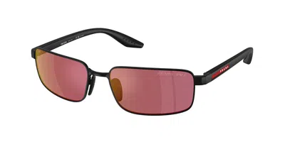 Prada Ps B54s Polarized 1bo07a Men's Sunglasses Black Size 59