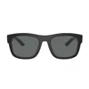 Prada Ps01zs Active Dg002g Nero Effetto Gommato Sunglasses In Multicolor