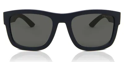 Prada Ps01zs Tfy06f Men's Sunglasses Blue Size 56 In Neutral