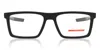 Prada Ps02qv Men's Glasses, Black, Size 56 In Pattern