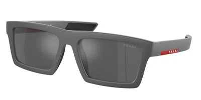 Prada Ps02zsu 18k60a Men's Sunglasses Grey Size 55 In Yellow