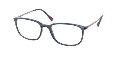 Prada Ps03hv Lifestyle Czh1o1 Men's Glasses Blue Size 55 - Free Lenses - Blue Light Block Available