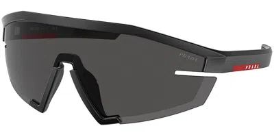Prada Ps03zs 1bo06f Men's Sunglasses Black Size 144 In Pink