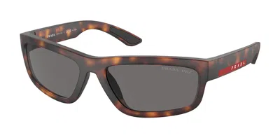 Prada Ps05zs Polarized 17x02g Men's Sunglasses Tortoiseshell Size 59 In Brown