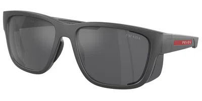 Prada Ps07ws Ufk60a Men's Sunglasses Grey Size 59 In Black