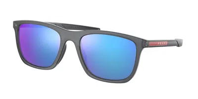 Prada Ps10wsf Asian Fit Polarized 13c08r Men's Sunglasses Grey Size 54 In Blue