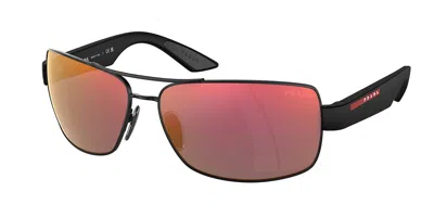Prada Ps50zs 1bo10a Men's Sunglasses Black Size 65