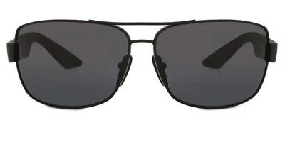 Prada Ps50zs Polarized 1ab02g Men's Sunglasses Black Size 65 In Pink