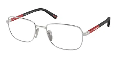 Prada Ps52qv Men's Glasses, Silver, Size 56