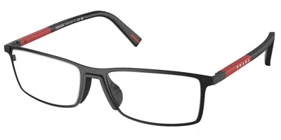 Prada Ps53qv Men's Glasses, , Size 55 In Black