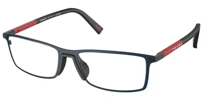 Prada Ps53qv Men's Glasses, , Size 55 In Blue
