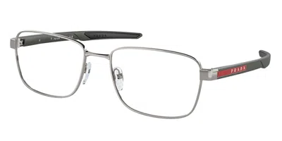 Prada Ps54ov 5av1o1 Men's Glasses Gunmetal Size 57 - Free Lenses - Blue Light Block Available In Gray