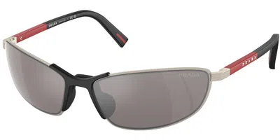 Prada Ps55zs 18x80i Men's Sunglasses  Size 60 In Gray