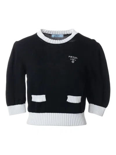Pre-owned Prada Puff-sleeve Jumper