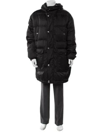 Pre-owned Prada Puffer Coat In Black