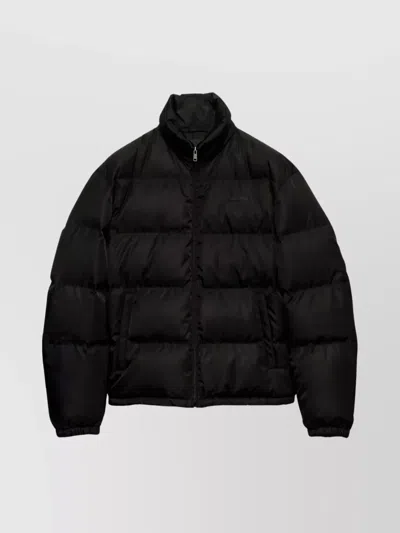 PRADA PUFFER HIGH COLLAR SIDE POCKETS ELASTICATED CUFFS