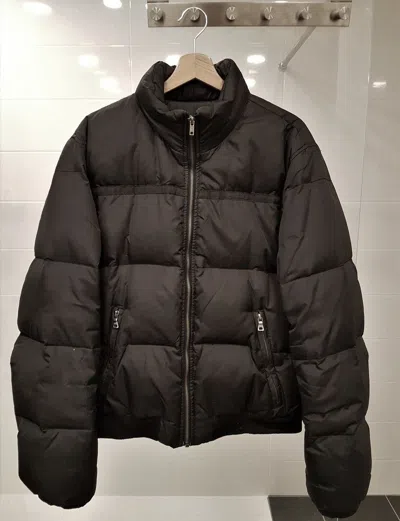 Pre-owned Prada Puffer Jacket Art.sgv916 In Black