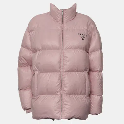 Pre-owned Prada Puffer Jacket In Pink