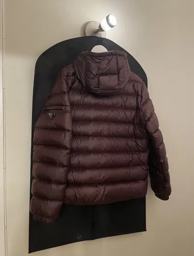 Pre-owned Prada Puffer Jacket In Red