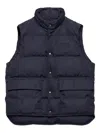 Prada Mens Blue Re-nylon Quilted Shell-down Gilet In Blue