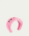 Prada Puffy Logo Terry Cloth Headband