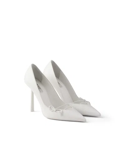 Prada Pumps Aus Leder In White