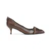 Prada Calf Leather Pumps In Brown