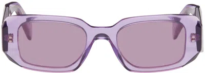 Prada Purple Symbole Sunglasses In 13r07q