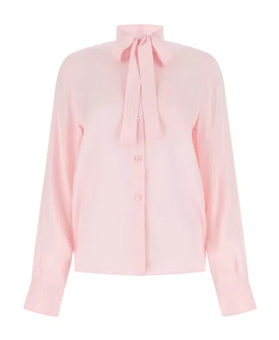 PRADA PRADA BUTTONED TIE LONG-SLEEVED SHIRT