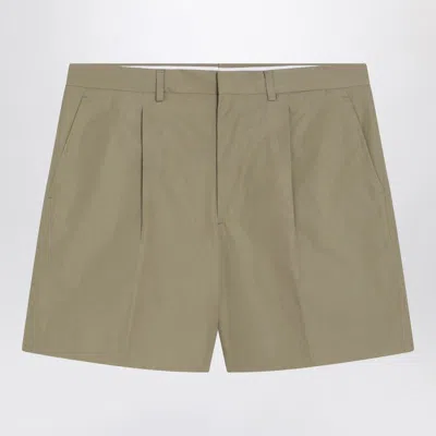 Prada Tailored Pants Belt Loops Pleats Side Pockets In Green