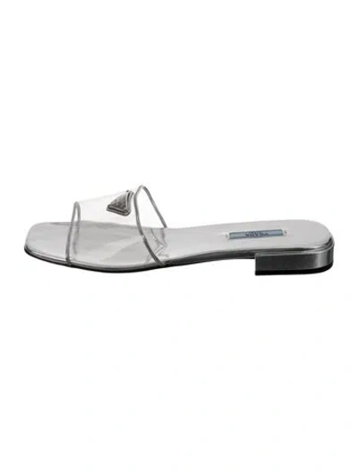 Pre-owned Prada Pvc Slides