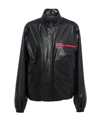 Prada Light Nylon Jacket In Black
