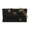Prada Women Re-edition 1995 Chaine Shoulder Bag In Black